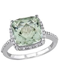 Rina Limor - 10k 4.10 Ct. Tw. Diamond & Green Amethyst Ring - Lyst