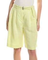 BOSS - Tilena Linen-Blend Short - Lyst