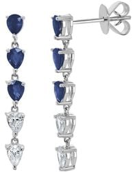 Sabrina Designs - 14k 1.53 Ct. Tw. Diamond & Sapphire Dangle Earrings - Lyst