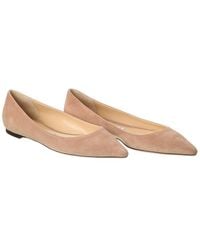 Jimmy Choo - Romy Suede Flat (Authentic Pre-Owned) - Lyst