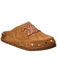 Celine - Pitea Suede Clog - Lyst