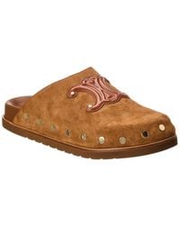 Celine - Pitea Suede Clog - Lyst