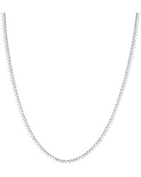 Lab Grown Diamonds - 14K 7.25 Ct. Tw. Lab-Grown Diamond Tennis Necklace - Lyst