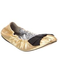SCHUTZ SHOES - Suzanne Leather Ballet Flat - Lyst
