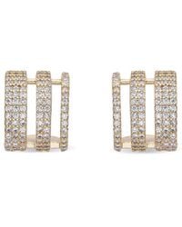 Eye Candy LA - Cz Nina Half Huggie Studs - Lyst