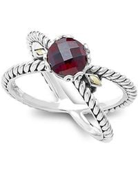 Samuel B. - 18K & 1.30 Ct. Tw. Garnet X Ring - Lyst