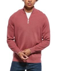 Brunello Cucinelli - Mock Neck 1/4-Zip Sweater - Lyst