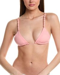 ViX - Solid Beads Paral Triangle Bikini Top - Lyst