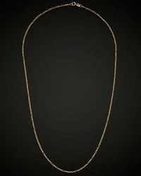 Italian Gold - 14k Figaro Forzatina Link Necklace - Lyst