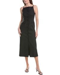 Rebecca Taylor - Stretch Linen-Blend Midi Dress - Lyst