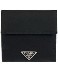Prada - Nylon Tessuto Logo Compact Wallet (Authentic Pre-Loved) - Lyst