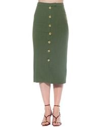 Alexia Admor - Carla Linen-Blend Pencil Skirt - Lyst