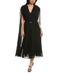 BOSS - Boss Dennya Accordion Pleated Midi Dress - Lyst