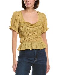 Free People - Adore You Blouse - Lyst