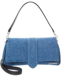 Jacquemus - Le Bambinou Denim & Leather Shoulder Bag - Lyst