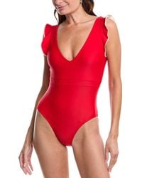 summersalt - The Ruffle Backflip One-Piece - Lyst