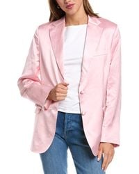 Officine Generale - Officine Generale Charlene Linen-Blend Blazer - Lyst