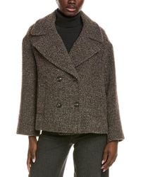 Cinzia Rocca - Icons Wool-Blend Short Coat - Lyst