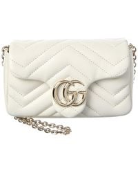 Gucci - Gg Marmont Mini Leather Shoulder Bag - Lyst
