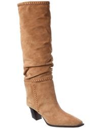 Jimmy Choo - Hart Stitch 60 Suede Knee-High Boot - Lyst