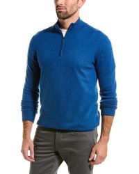 Forte - 1/4-zip Cashmere Mock Sweater - Lyst