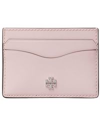 Tory Burch - Emerson Slim Leather Card Case - Lyst