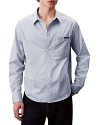 Calvin Klein - Satin Relaxed Shirt - Lyst