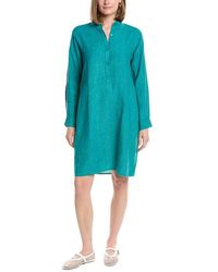 Eileen Fisher - Linen Shirt Dress - Lyst