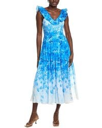 Maison Tara - Crinkle Voile Sleeveless Midi Dress - Lyst