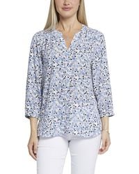 NYDJ - Pintuck Blouse - Lyst