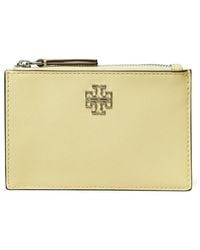 Tory Burch - Britten Soft Leather Card Case - Lyst