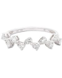 Maitre De Diamant - 18K 0.47 Ct. Tw. Diamond Zig Zag Ring - Lyst