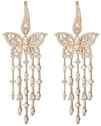 Eye Candy LA - The Luxe Collection Cz Butterfly Tier Earrings - Lyst
