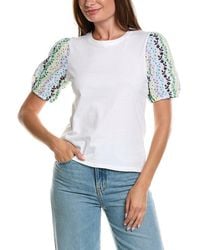 Cece - Puff Sleeve T-Shirt - Lyst