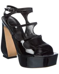 Sergio Rossi - 90 Patent Platform Sandal - Lyst