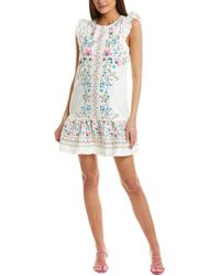 Cece - Ruffle Flounce Mini Dress - Lyst