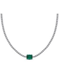 Rina Limor - 15.91 Ct. Tw. Lab-Grown Emerald & Sapphire Necklace - Lyst