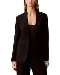 Calvin Klein - Smooth Stretch Cinched Blazer - Lyst