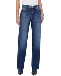 L'Agence Liora High Rise Stovepipe Jeans in Blue Lyst UK