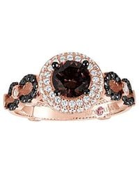 Suzy Levian - Rose Gold Vermeil Cz Ring - Lyst