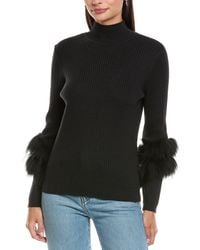 tyler boe - Rib Cashmere-Blend Mock Neck Top - Lyst