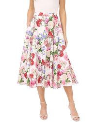 Ted Baker - Ida Linen Midi Circle Skirt - Lyst