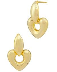 Savvy Cie - 18K Plated Dangle Earrings - Lyst