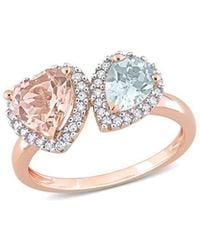 Rina Limor - 14k Rose Gold 1.95 Ct. Tw. Diamond & Gemstone Ring - Lyst