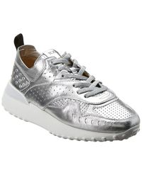 Tod's - Tods Metallic Leather Sneaker - Lyst