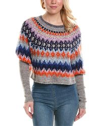 Free People - Home For The Holidays Wool-blend Sweater - Lyst