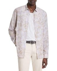 John Varvatos - Button Slim Fit Shirt - Lyst