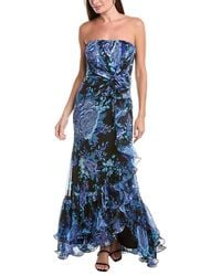 Tadashi Shoji - Printed Sleeveless Maxi Dress - Lyst