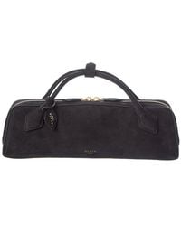 Alaïa - Alaïa Le Teckel Suede Clutch - Lyst