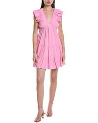 Saltwater Luxe - Solid Linen-Blend Mini Dress - Lyst